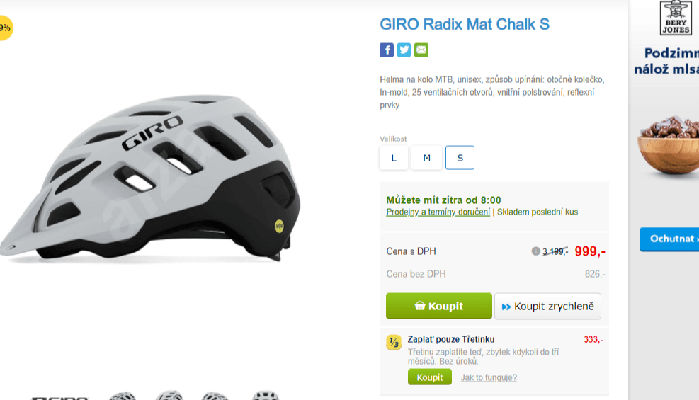 Cyklistická helma GIRO Radix, Mips