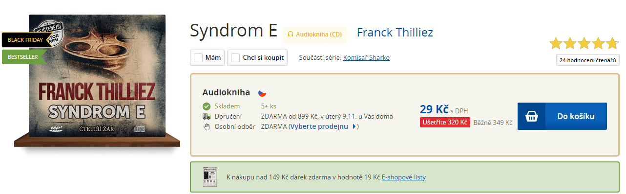Syndrom E, Franck Thilliez, CD