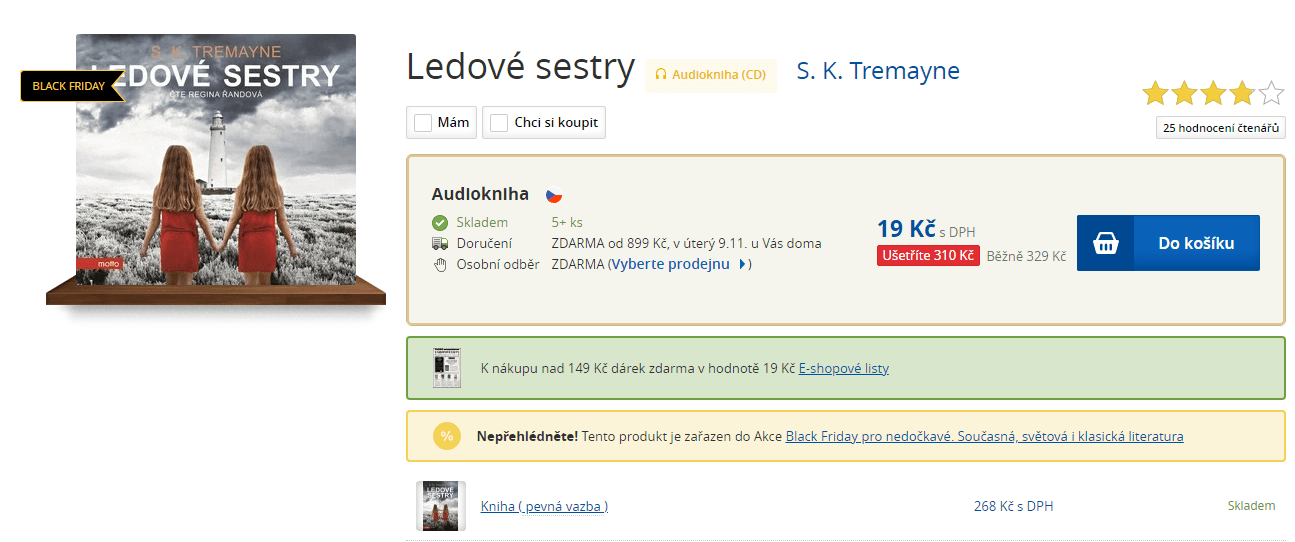 Ledové sestry, S. K. Tremayne, CD