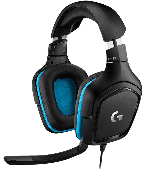 Herní sluchátka Logitech G432, 3D