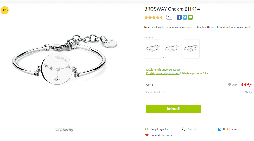 Dámský náramek Brosway Chakra