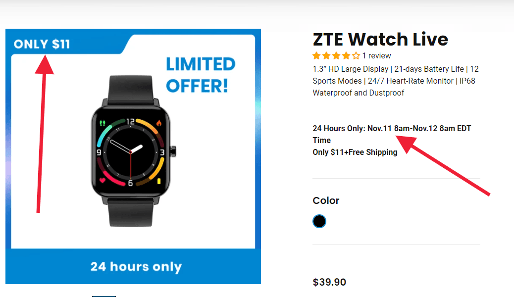 Chytré hodinky ZTE