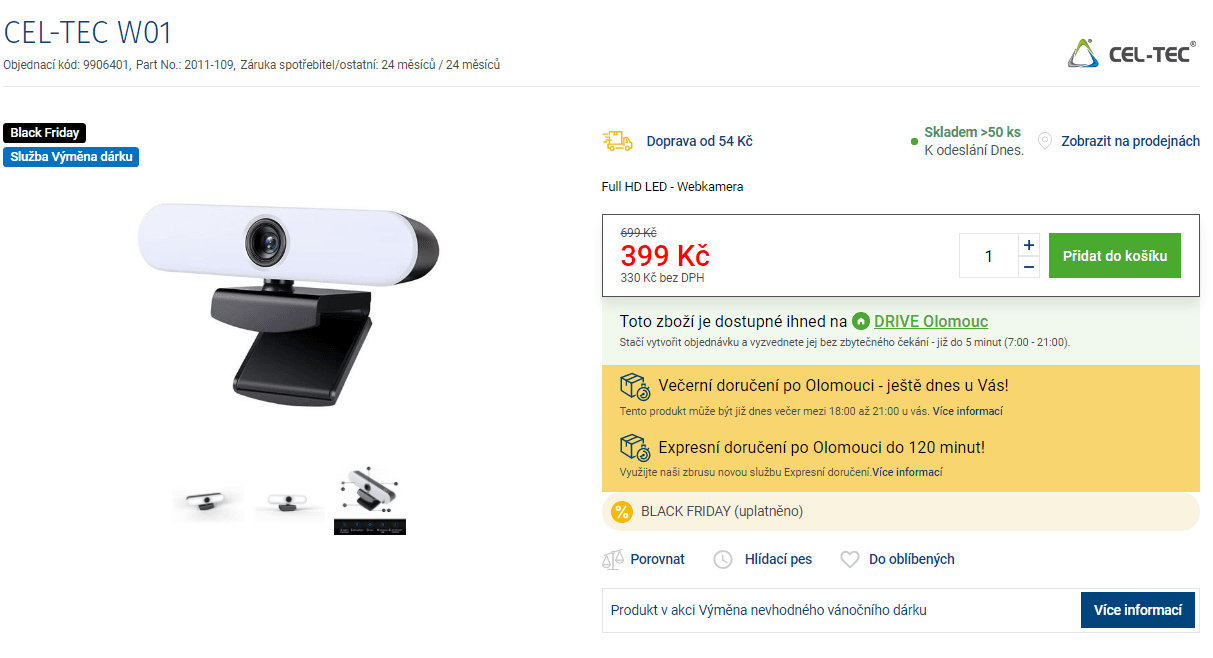 Full HD web kamera Cel-Tec