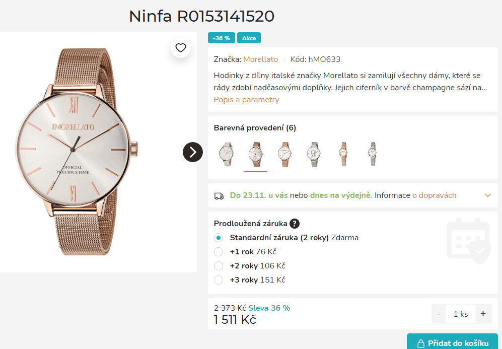 Dámské hodinky Morellato Ninfa