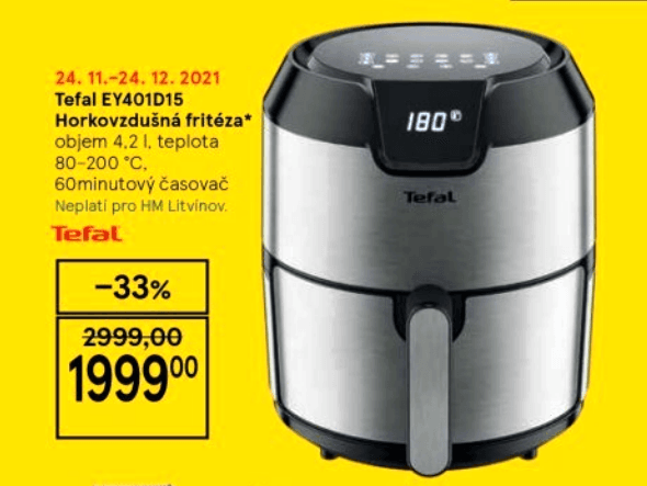 Horkovzdušná fritéza, Air Fryer, Tefal