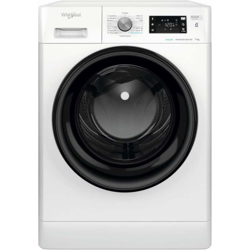 Pračka Whirlpool, 7 kg, 1400 ot/min, pára