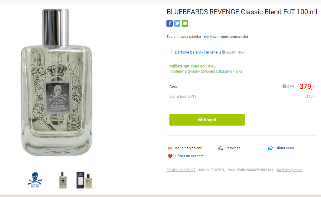 Bluebeards Revenge Classic Blend EdT 100 ml