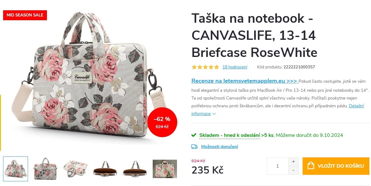 Taška na notebook Canvaslife, 15-16"