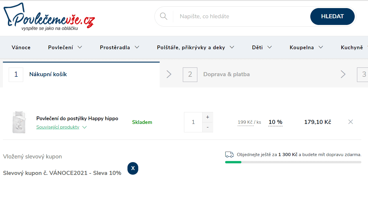 Povlečení do postýlky, bambus + bavlna