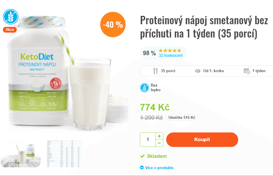 Proteinový nápoj (smetanový) 35 porcí
