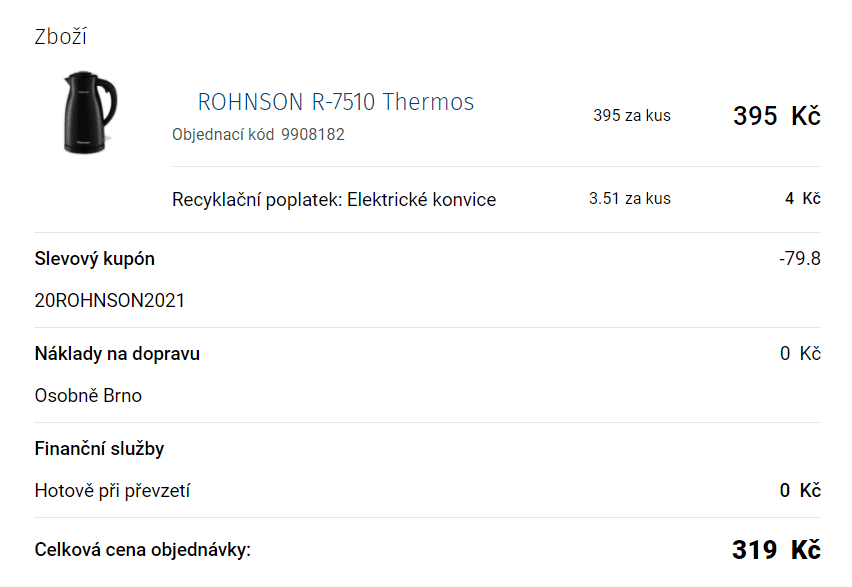 Rychlovarná konvice ROHNSON Thermos
