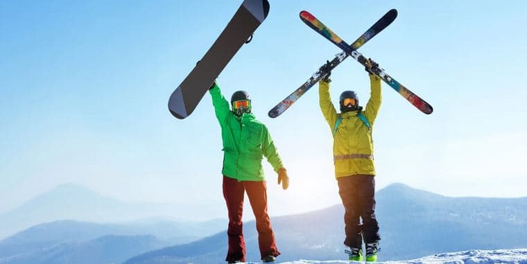 Servis lyží nebo snowboardu