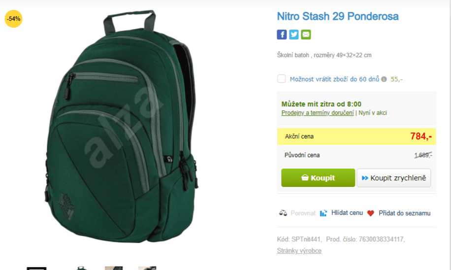 Batoh Nitro Stash 29l. Ponderosa 