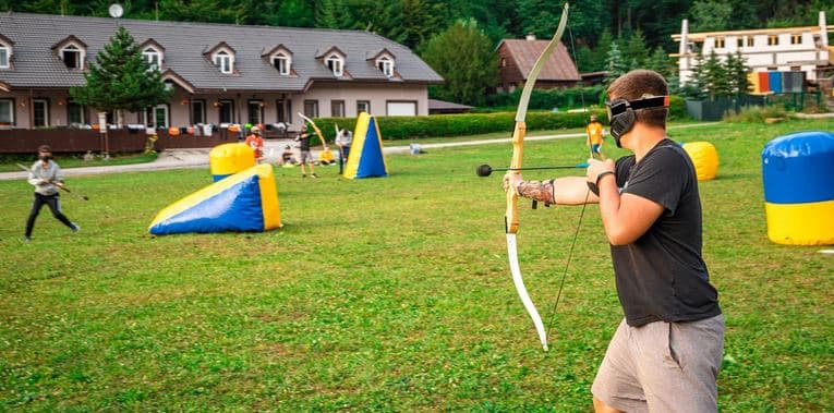 1 hodina hry Archery tag pro jednoho hráče