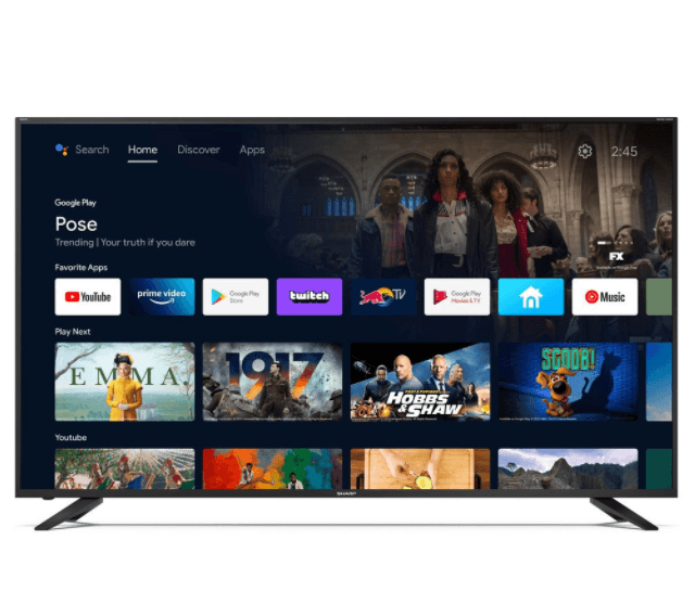 4K, Android TV, BT, 177cm, Sharp