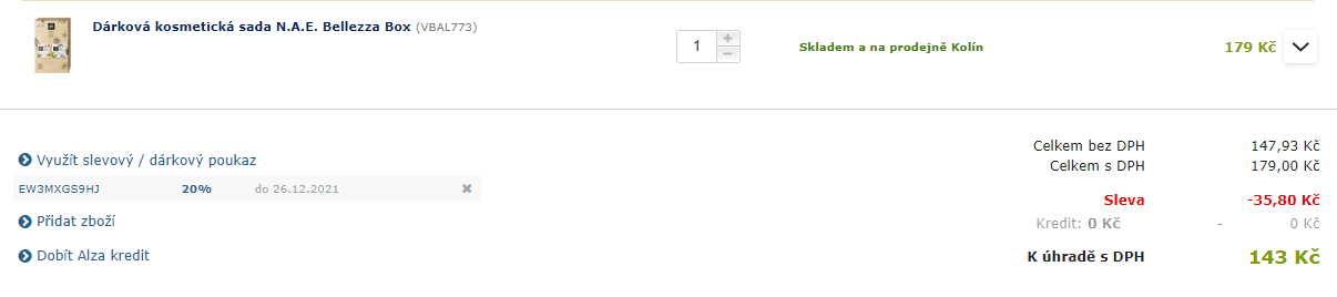 N.A.E. dárková sada Bellezza