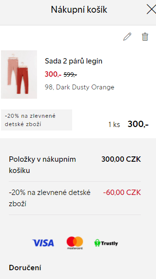 Extra sleva 20% na zlevněné dětské 