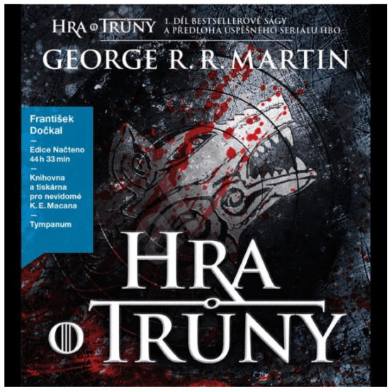 Audioknih MP3 Hra o trůny, 44,5 hodiny