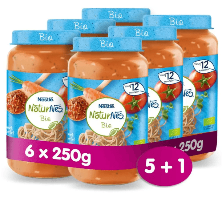 Nestlé NaturNes BIO Špagety Bolognese 6×250 g