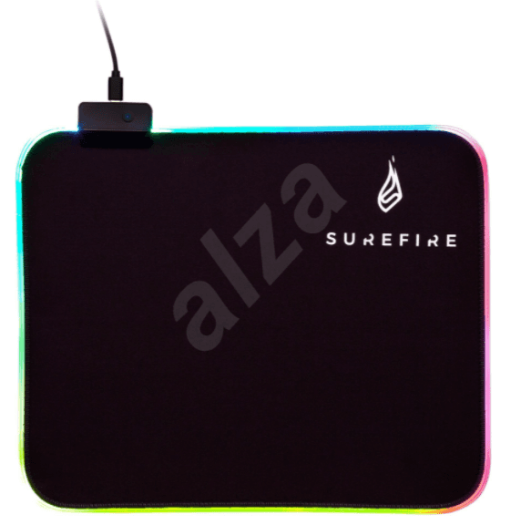 Herní podložka pod myš SUREFIRE, RGB