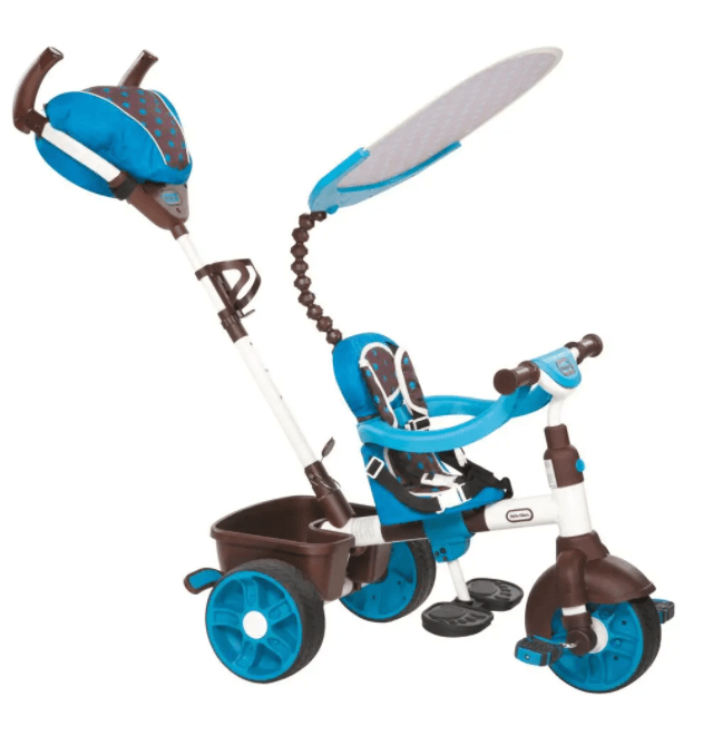 Tříkolka Little Tikes 4v1 Sport bílá/modrá
