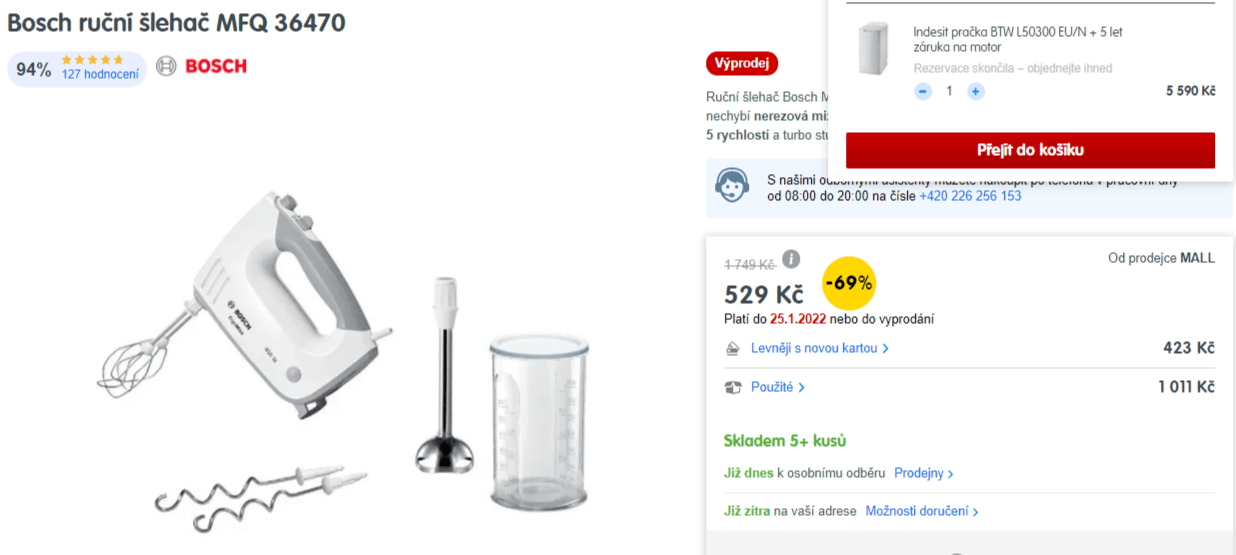 Šlehač Bosch MFQ 36470