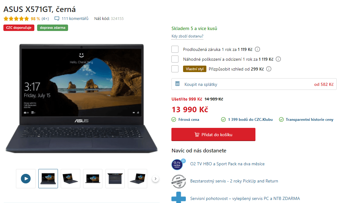 Asus, i5 4,1GHz, 8GB RAM, Nvidia 4GB, SSD