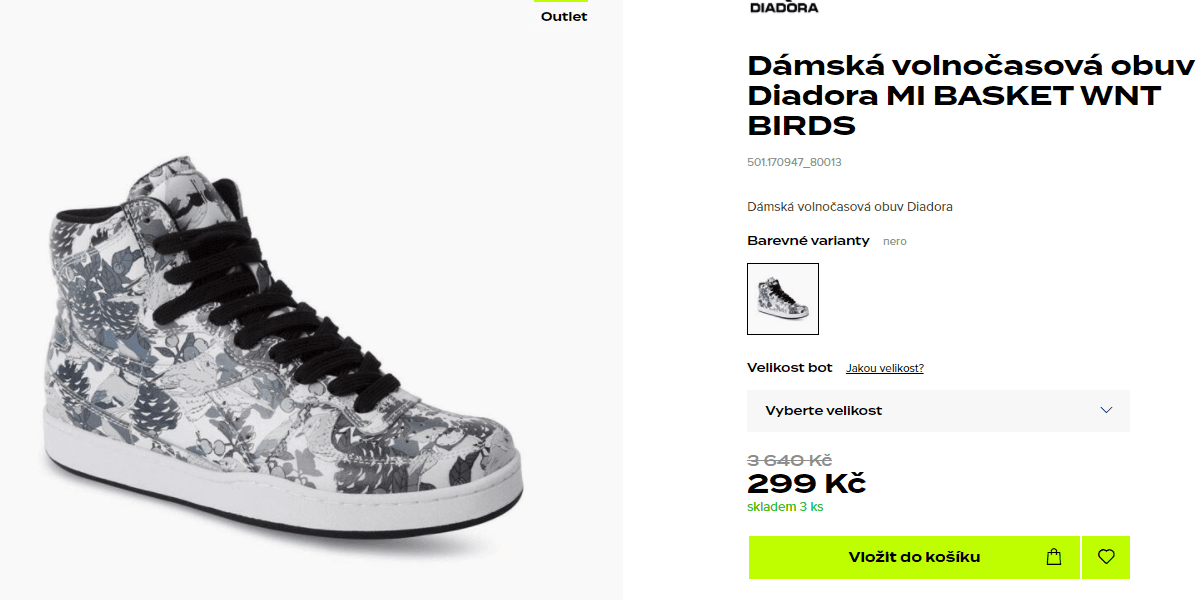 Dámská obuv Diadora MI BASKET