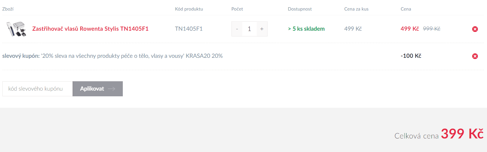 Zastřihovač vlasů Rowenta Stylis