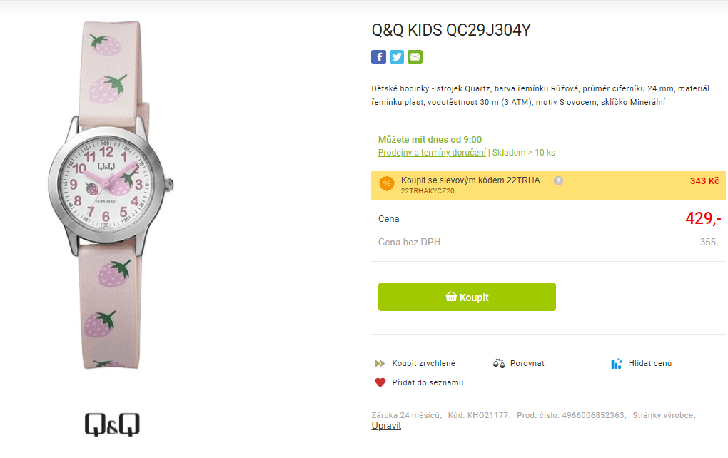 Dětské hodinky Q&Q KIDS