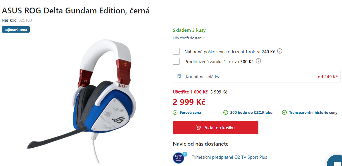 Herní sluchátka ASUS ROG, 7.1