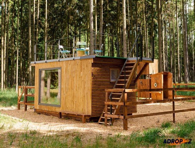 Tiny house: Ubytování v přírodě v oboře Kněžičky