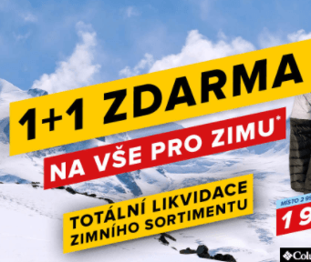 Hervis - 1+1 zdarma na zimní produkty