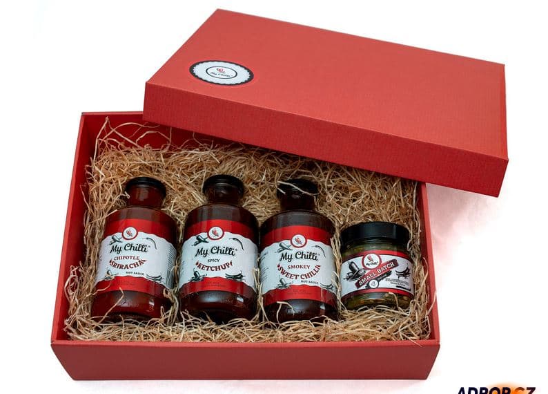 Dárkové balení oceněných chilli omáček a chutney