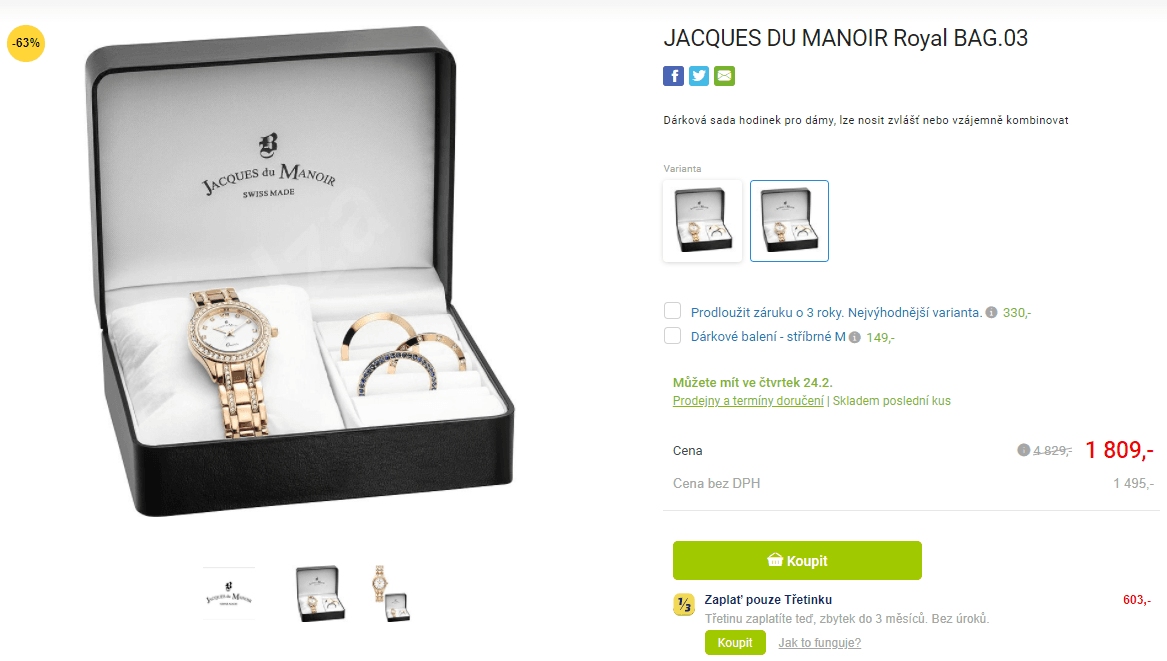 Dámská sada Jacques du Mamoir Royal 