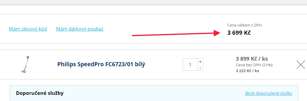 Tyčový vysavač Philips SpeedPro 2v1 