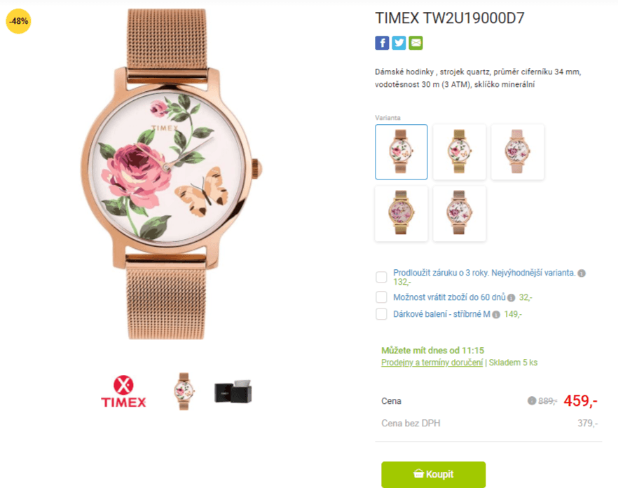 Dámské hodinky TIMEX 