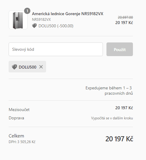 Americká lednice Gorenje, led, voda, 179cm