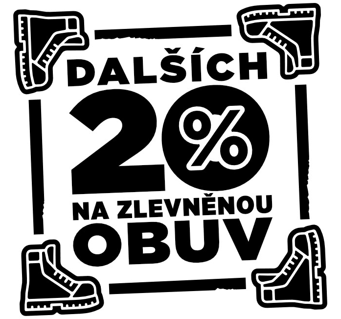 Extra sleva 20% na obuv ve výprodeji