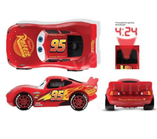 Hodiny, budík, projekce CARS 3 Flash McQuinn