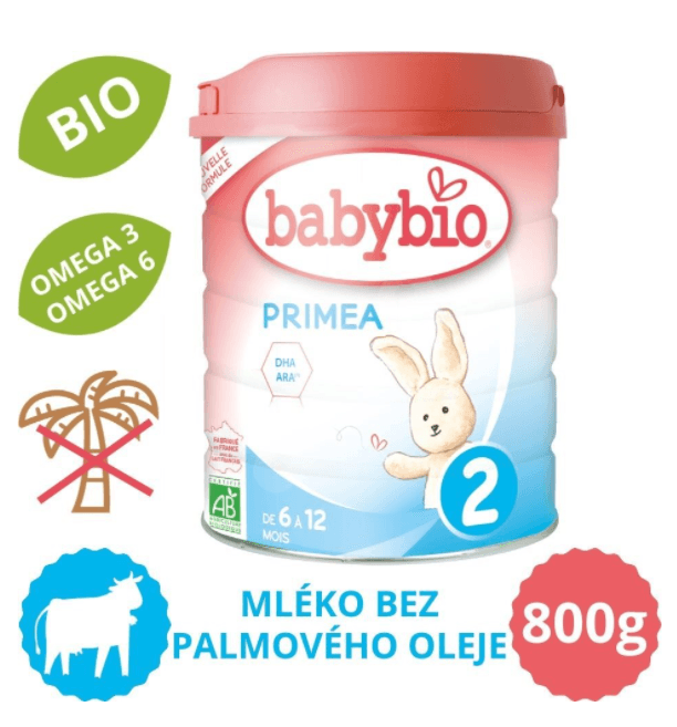 Kojenecké mléko Babybio Primea 2 Bio 800 g