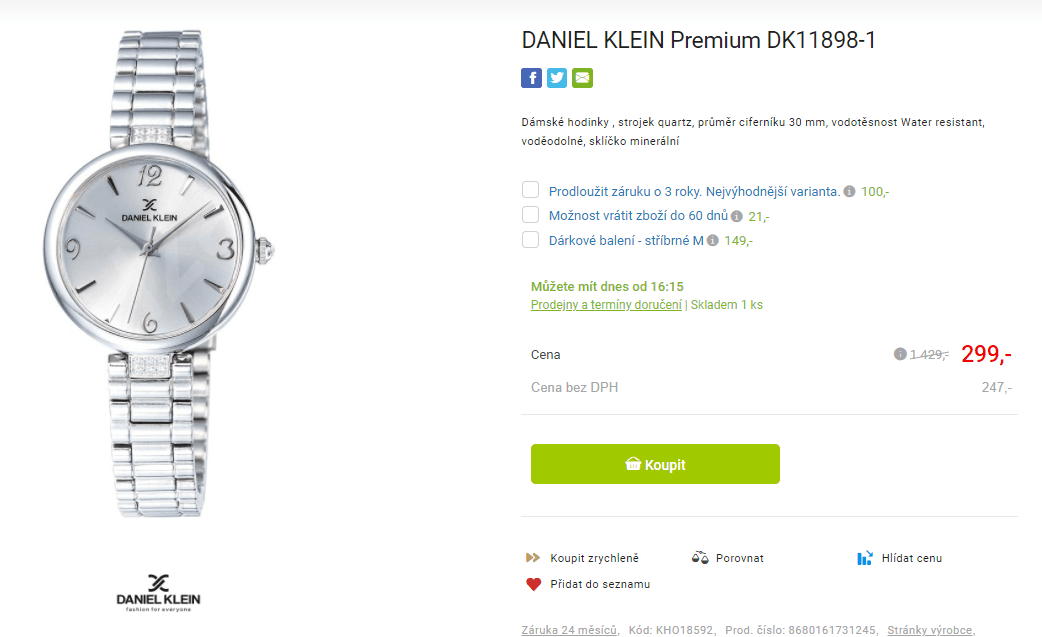 Dámské hodinky Daniel Klein DK11898-1