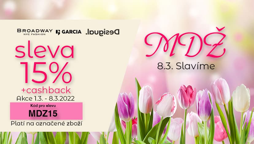 MDŽ -15% sleva na označené výrobky