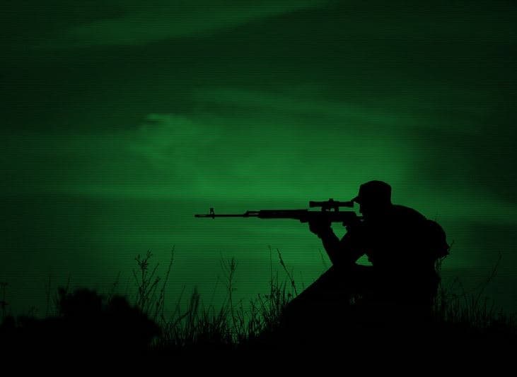Night sniper, Noční střelba na cíl 