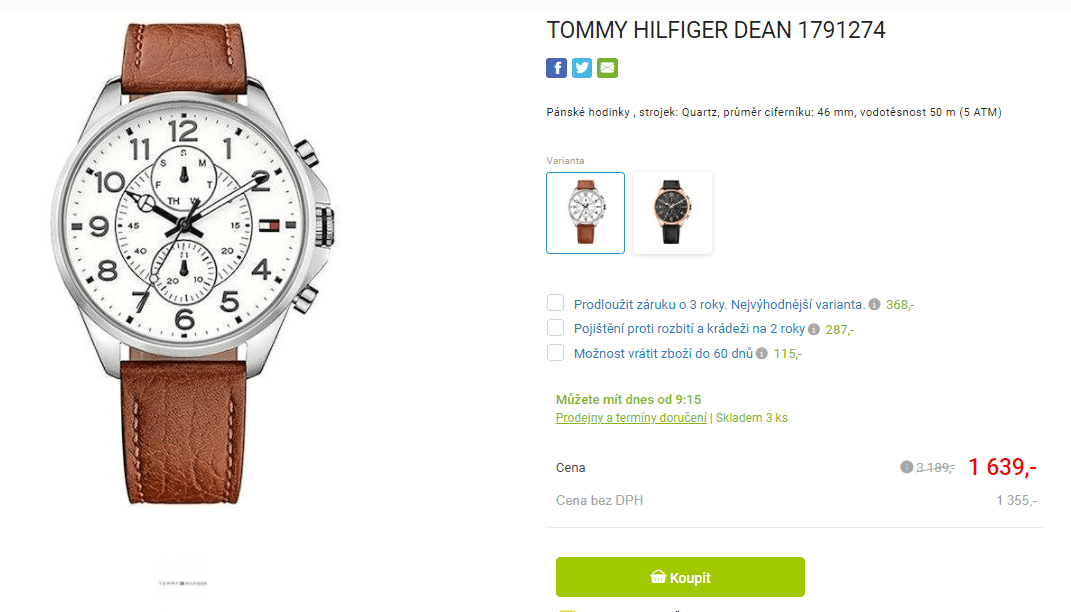 Pánské hodinky Tommy Hilfiger Dean