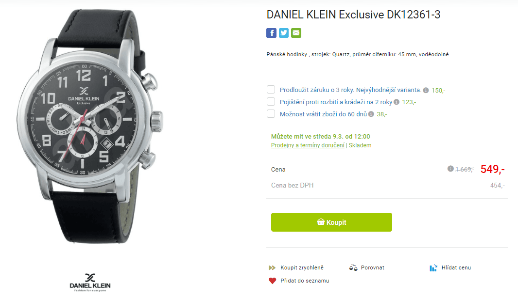 Pánské hodinky Daniel Klein DK12361-3
