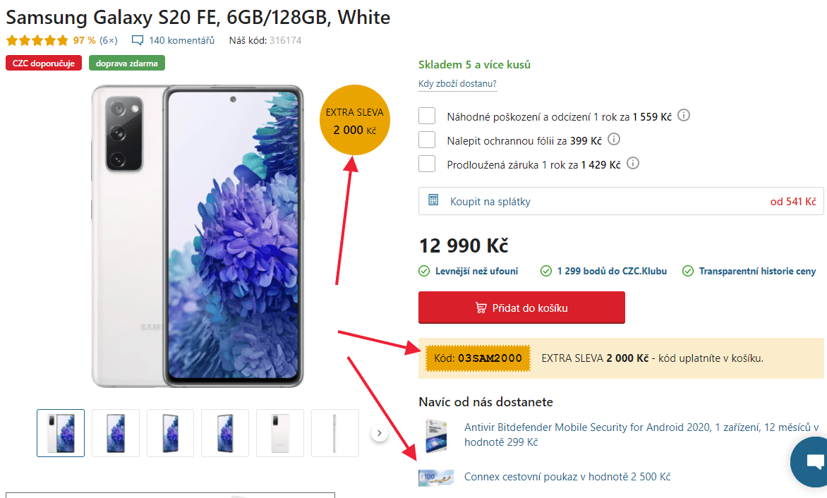 Samsung Galaxy S20 - 3 barvy