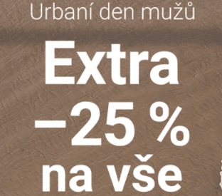 Extra sleva 25% na pánské