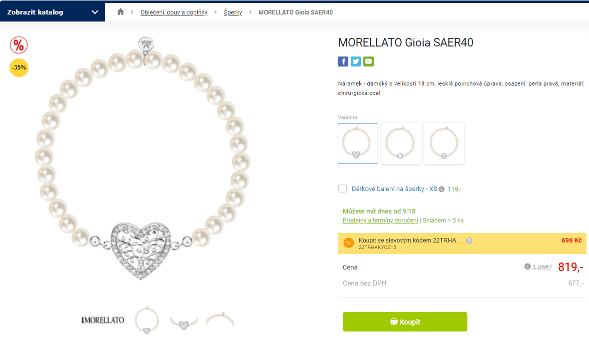 Náramek Morellato Gioia SAER40