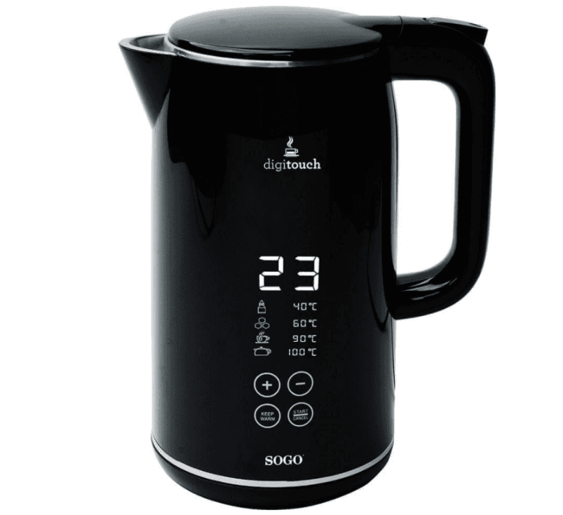 Rychlovarná konvice Sogo, 1,7l., teploty